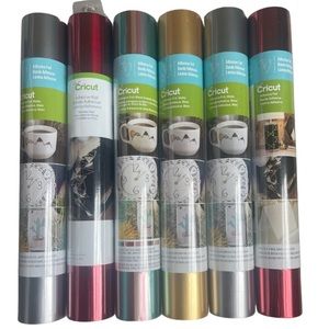 CRICUT Adhesive Foil Transfer Rolls Bundle 6 Assorted NWT